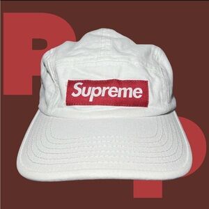 Supreme Washed Chino Twill Camp Cap
